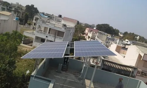 Solar panels installed on rooftop in Indore, India | LUMENS ELECTRICALS